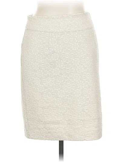 Pre-owned Banana Republic Formal Skirt In White