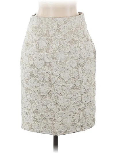 Pre-owned Banana Republic Formal Skirt In White