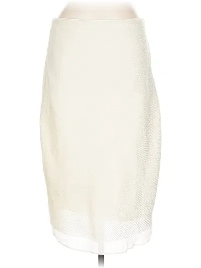 Pre-owned Banana Republic Formal Skirt In White