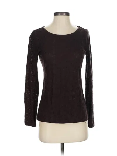 Pre-owned Banana Republic Heritage Collection Long Sleeve Top Brown Boatneck Tops