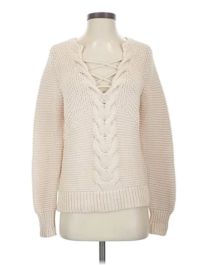 Pre-owned Banana Republic Heritage Collection Pullover Sweater In White