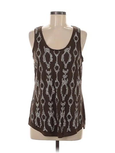Pre-owned Banana Republic Heritage Collection Sleeveless Blouse In Brown