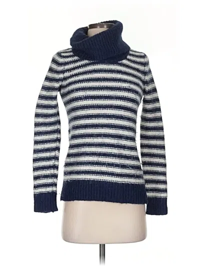 Pre-owned Banana Republic Heritage Collection Turtleneck Sweater In Blue