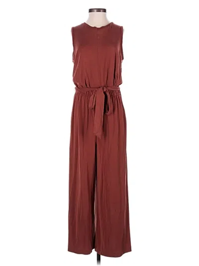 Pre-owned Banana Republic Jumpsuit In Burgundy