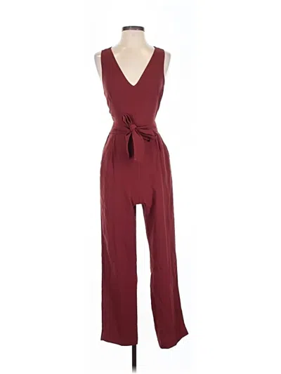 Pre-owned Banana Republic Jumpsuit In Burgundy