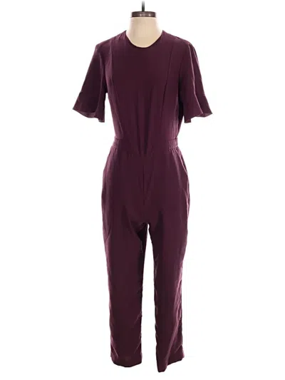 Pre-owned Banana Republic Jumpsuit In Burgundy