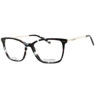 Banana Republic Ladies Black Rectangular Eyeglass Frames Br228