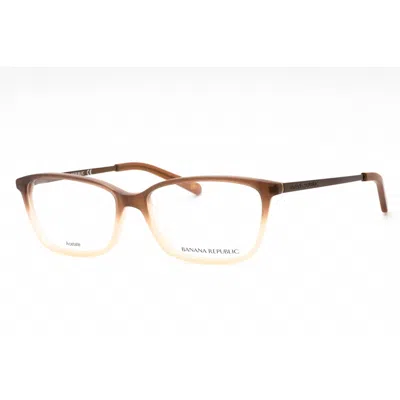 Banana Republic Ladies Brown Rectangular Eyeglass Frames Caten