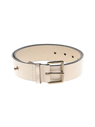 Pre-owned Banana Republic Leather Belt In Ivory