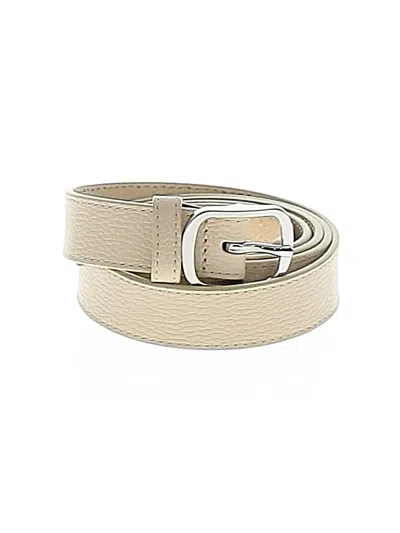 Pre-owned Banana Republic Leather Belt In Ivory