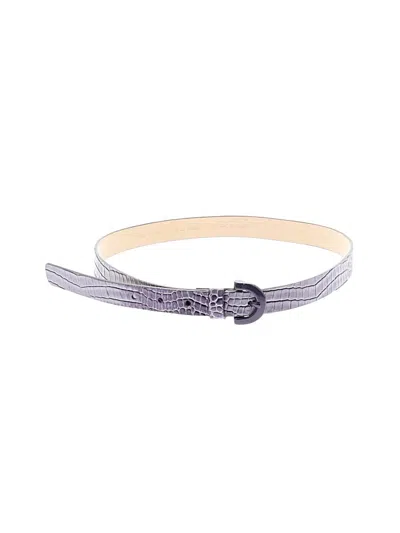 Pre-owned Banana Republic Leather Belt In Purple