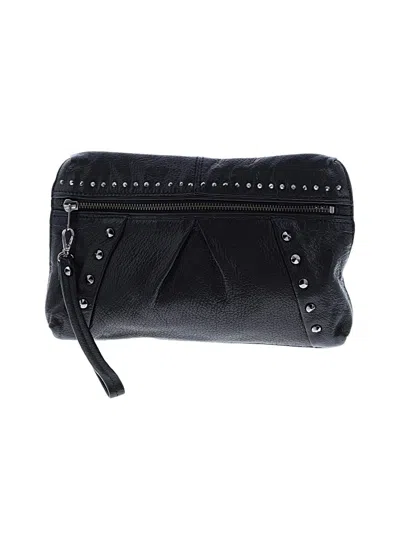 Pre-owned Banana Republic Leather Clutch In Black