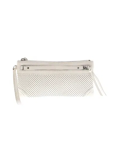 Pre-owned Banana Republic Leather Wristlet In White