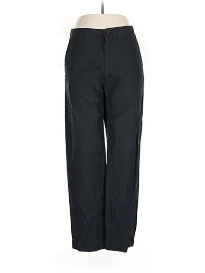 Pre-owned Banana Republic Linen Pants In Black