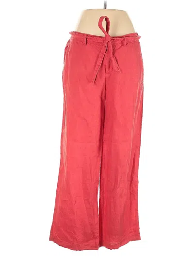 Pre-owned Banana Republic Linen Pants In Red
