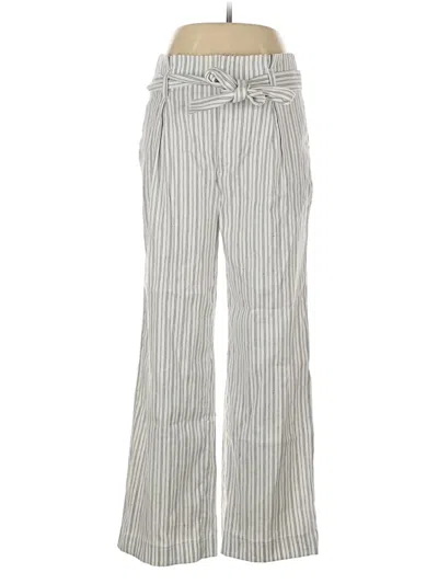 Pre-owned Banana Republic Linen Pants In Silver