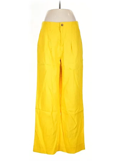 Banana Republic Linen Pants In Yellow