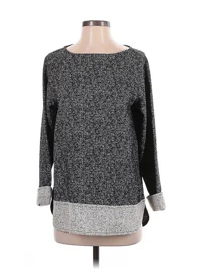 Pre-owned Banana Republic Long Sleeve Blouse In Black