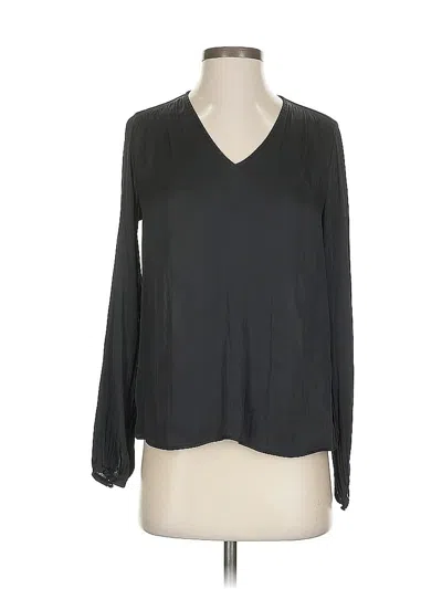 Pre-owned Banana Republic Long Sleeve Blouse In Black