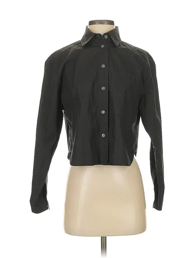 Pre-owned Banana Republic Long Sleeve Blouse In Black