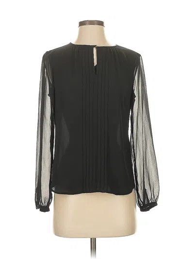 Pre-owned Banana Republic Long Sleeve Blouse In Black