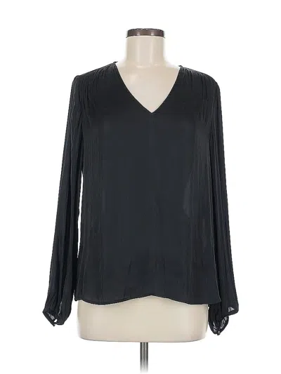 Pre-owned Banana Republic Long Sleeve Blouse In Black