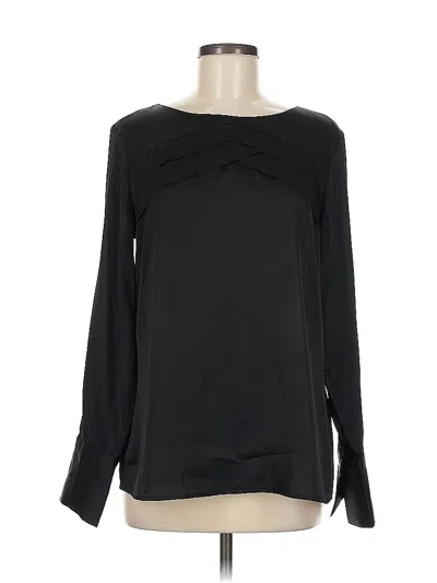 Pre-owned Banana Republic Long Sleeve Blouse In Black