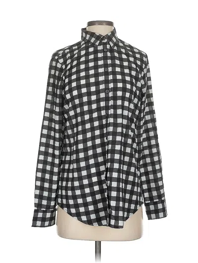 Pre-owned Banana Republic Long Sleeve Blouse In Black
