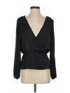 Banana Republic Long Sleeve Blouse In Black