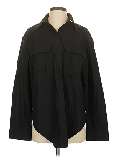 Banana Republic Long Sleeve Blouse In Black