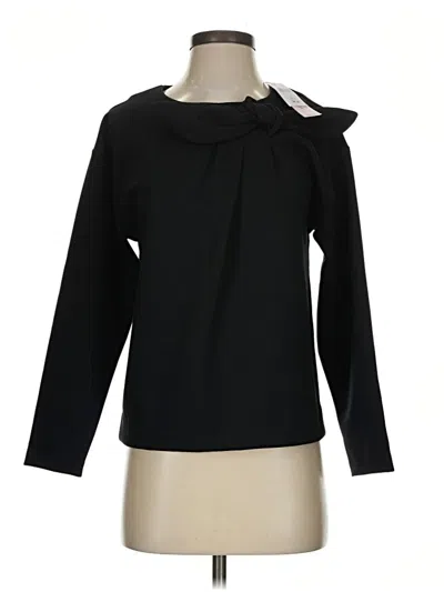 Banana Republic Long Sleeve Blouse In Black
