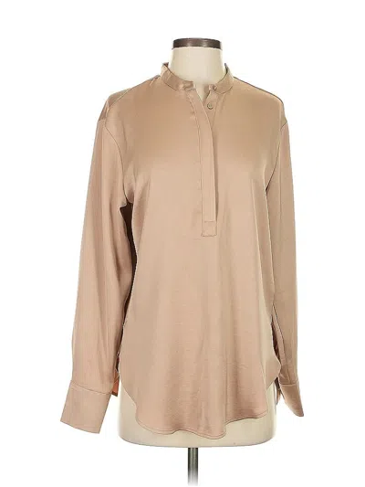 Pre-owned Banana Republic Long Sleeve Blouse In Brown