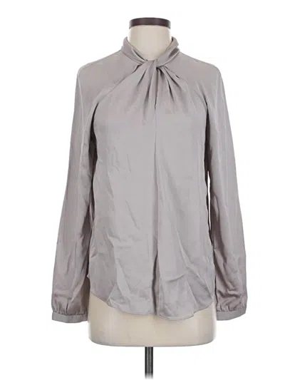 Pre-owned Banana Republic Long Sleeve Blouse In Gray
