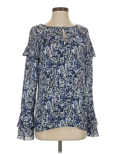 Banana Republic Long Sleeve Blouse In Multi