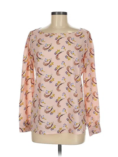 Pre-owned Banana Republic Long Sleeve Blouse In Pink