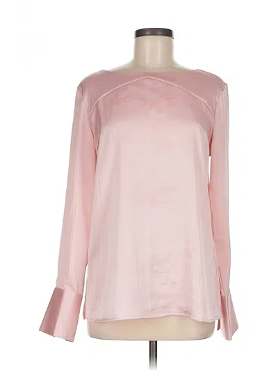 Pre-owned Banana Republic Long Sleeve Blouse In Pink
