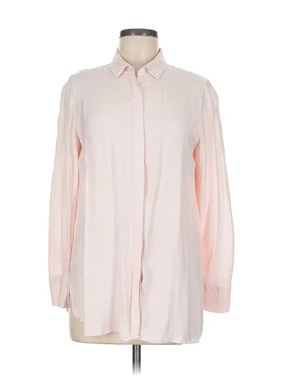 Pre-owned Banana Republic Long Sleeve Blouse In Pink