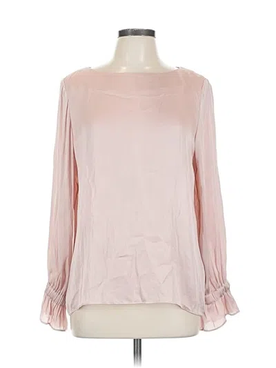 Pre-owned Banana Republic Long Sleeve Blouse In Pink
