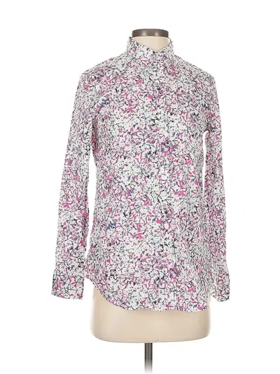 Pre-owned Banana Republic Long Sleeve Blouse In Pink