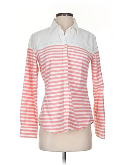 Pre-owned Banana Republic Long Sleeve Blouse In Pink
