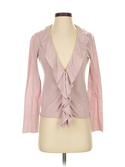 Pre-owned Banana Republic Long Sleeve Blouse In Pink