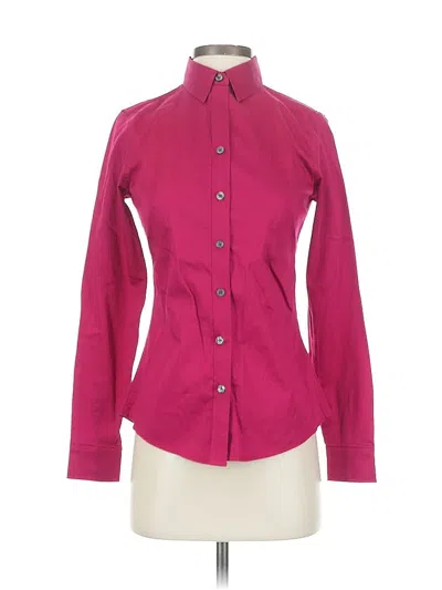 Pre-owned Banana Republic Long Sleeve Blouse In Pink