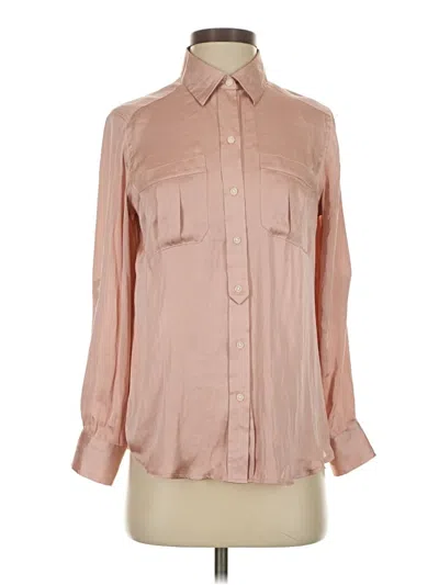 Pre-owned Banana Republic Long Sleeve Blouse In Tan