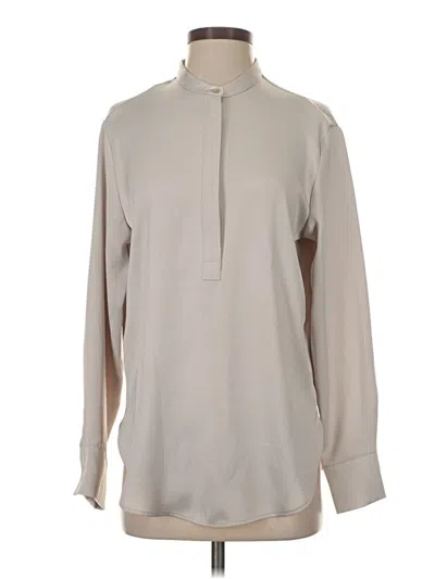 Pre-owned Banana Republic Long Sleeve Blouse In Tan