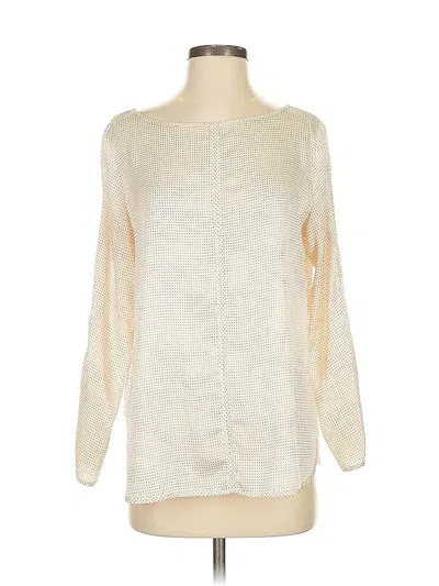 Pre-owned Banana Republic Long Sleeve Blouse In White