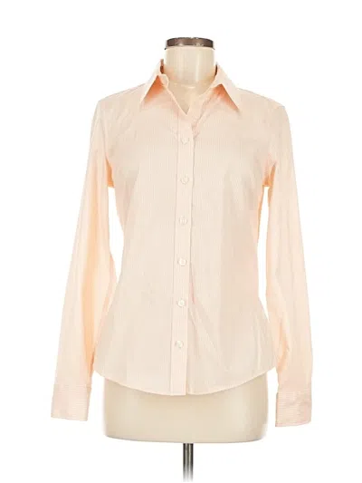 Pre-owned Banana Republic Long Sleeve Blouse In White