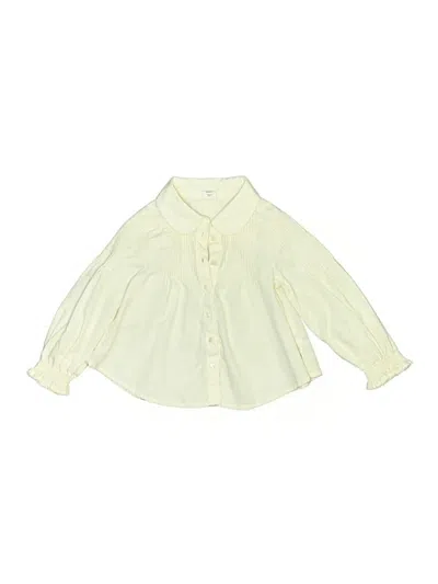 Pre-owned Banana Republic Kids' Long Sleeve Blouse In Yellow