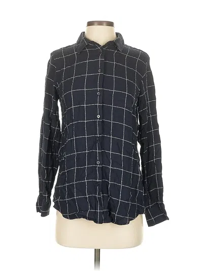 Pre-owned Banana Republic Long Sleeve Button Down Shirt In Black