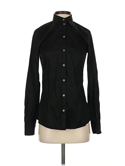 Pre-owned Banana Republic Long Sleeve Button Down Shirt In Black