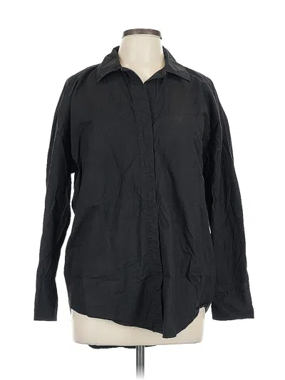 Pre-owned Banana Republic Long Sleeve Button Down Shirt In Black